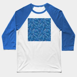 Blue floral leaves,  branches Baseball T-Shirt